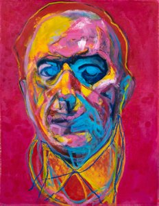 Portrait abstrait et dynamique d