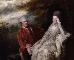 David Garrick ; Eva Maria Garrick, née Veigel - Joshua Reynolds