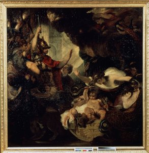 Hercule enfant étranglant les serpents
