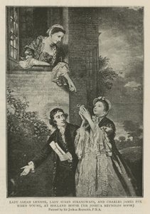 Lady Sarah Lennox, Lady Susan Strangways et Charles James Fox jeunes, à Holland House - Joshua Reynolds