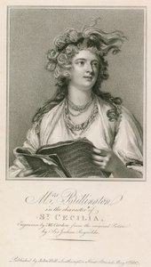 Mme Billington dans le rôle de Sainte Cécile - Joshua Reynolds