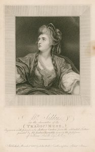 Mme Sarah Siddons, actrice, dans le rôle de la Muse Tragique