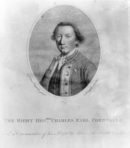 Le très honorable Charles Earl Cornwallis, gravure réalisée par C. Knight