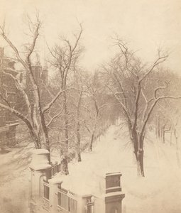 Scène de neige à Boston Common