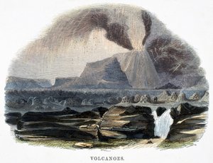 Volcans, de Phénomènes de la Nature, 1849 - Josiah Wood Whymper