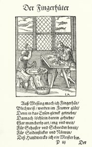 Le fabricant de dés à coudre (gravure)
