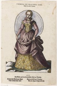Femme noble en costume vénitien (Habitus praecipuorum populorum)