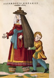 Concubine avec enfant. Du Habitus praecipuorum popularum, par Jost Amman - Jost Amman