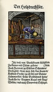 Tourneur sur bois - Jost Amman