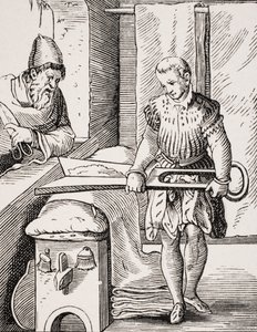 Travailleur du textile, reproduction d