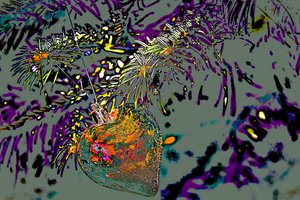 Ornement de cœur, 2015 (technique mixte)
