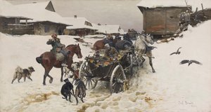 Départ pour la chasse - Jozef Brandt