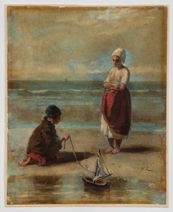 Enfants au bord de la mer - Jozef Israëls