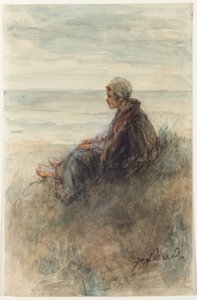 Fille sur les dunes