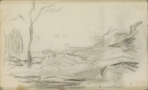 Paysage avec un arbre