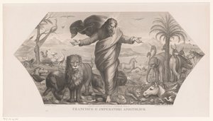 Création des animaux (Fecit deus bestias terrae, Schepping) - Jozef Karel De Meulemeester