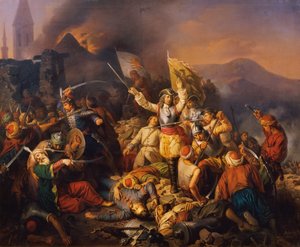 La reconquête de Buda des mains des Turcs en 1686