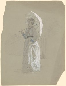 Femme avec parasol