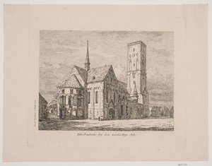 Cathédrale de Ribe depuis le côté nord-est