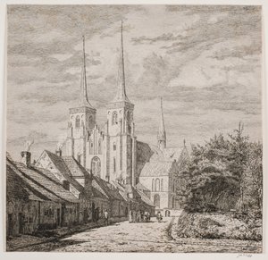 Cathédrale de Roskilde, vue du sud-ouest - Jørgen Roed