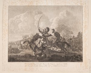 Le colonel Engelsted à la bataille de Rahlstedt, 1813