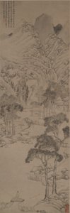 Paysage dans le style de Wen Zhengming