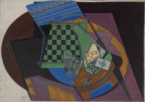 Damier et cartes à jouer - Juan Gris