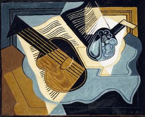 Guitare et bol de fruits, 1921 - Juan Gris