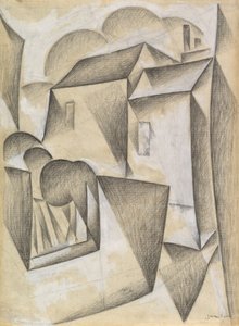 Maisons à Paris, Place Ravignan, 1911 - Juan Gris