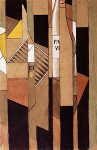 Nature morte avec bouteille et cigares, 1912