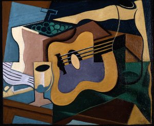 Nature morte à la guitare, octobre-novembre 1920 (huile sur toile) - Juan Gris
