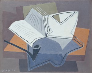 La Pipe et le Livre Ouvert - Juan Gris