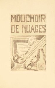 Page de titre pour Mouchoir de Nuages par Tristan Tzara (1896-1963) 1925 - Juan Gris