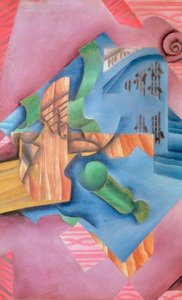 Violon et verre (Nature morte) - Juan Gris