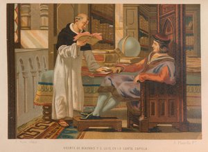 Vincent de Beauvais et Saint Louis. De : La ciencia y sus hombres