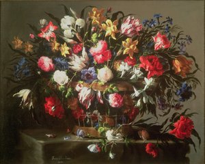 Panier avec des fleurs