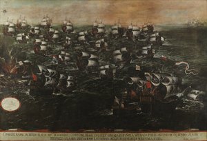 Bataille navale de Pernambouc ou des Abrojos (vue III). Vers 1632 Tableau3-v2-2 - Juan de la Corte