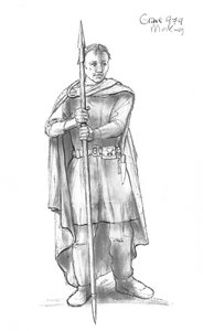Homme anglo-saxon, 5e-10e siècle, vers 1990-2010