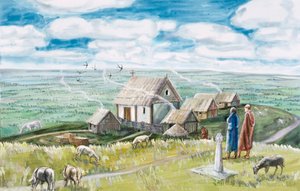 Établissement monastique, Glastonbury Tor, XIe siècle, 1990-2010 - Judith Dobie