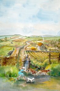 Paysage rural, 3e siècle, c. 1990-2010 - Judith Dobie
