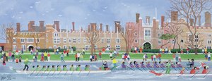 Course de bateaux-dragons à Hampton Court, 1993