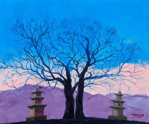 Paysage serein avec une pagode - Jukyong Park