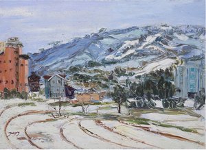 Coteau urbain enneigé - Jukyong Park