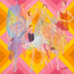 Danseurs abstraits pleins de vie