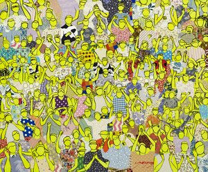 Une foule en liesse et enthousiaste