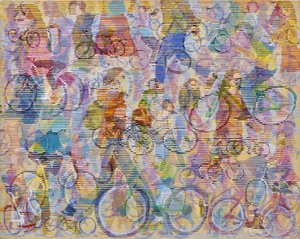 Un mouvement cycliste dynamique