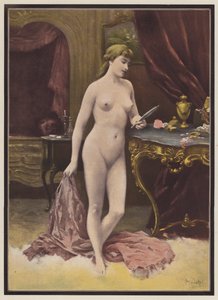 Femme avec un miroir - Jules (after) Scalbert