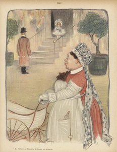 Déjà ! : petite fille répondant à la porte - Jules Abel Faivre