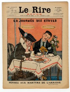 Couverture de "Le Rire Rouge", Satirique en Couleurs - Jules Abel Faivre