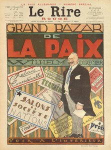 Le Grand Bazar de la Paix, couverture de Le Rire, 2 novembre 1918
